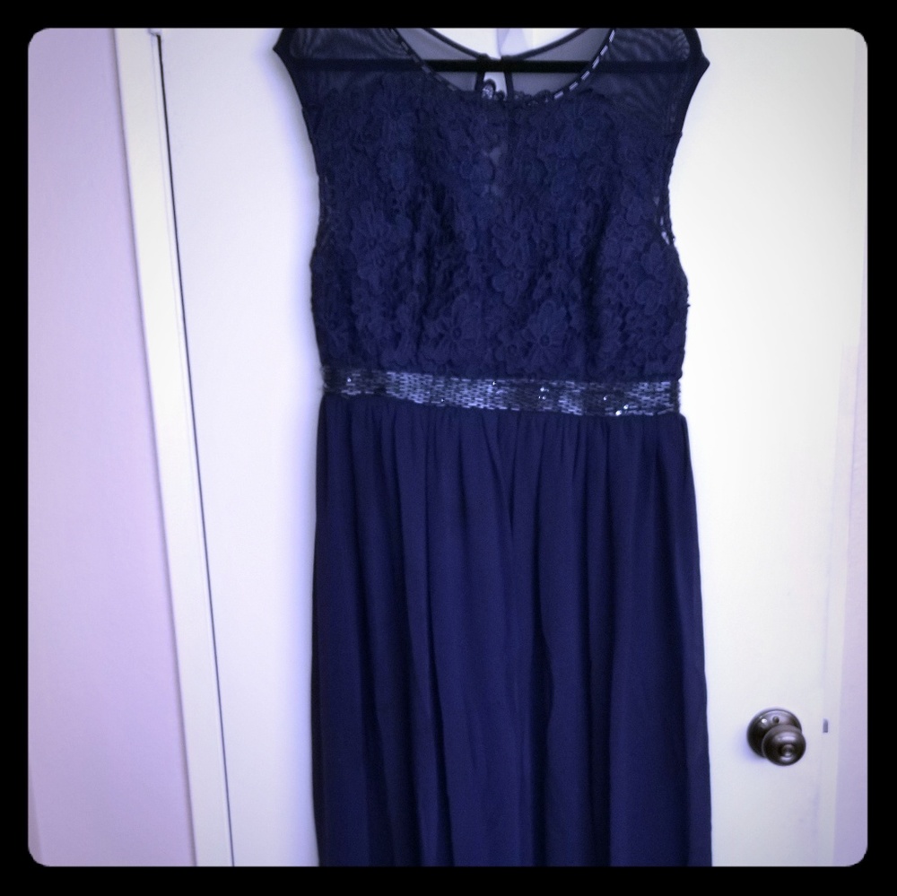 Laced top gown
